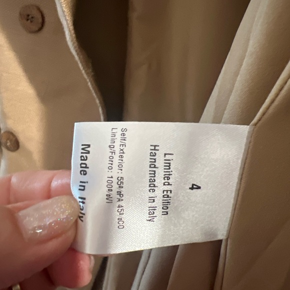 Valentina Shah Camel -Beige Blazer / Jacket Size 4 - Picture 10 of 11